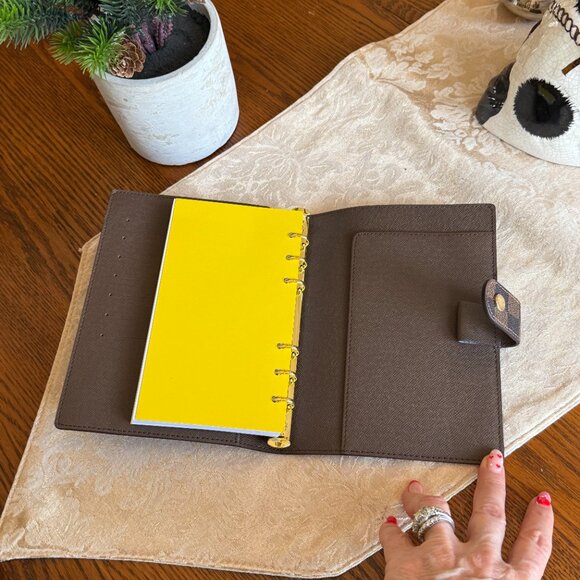 Louis Vuitton Ebene Med. Damier Address/notebook From FRANCE never used - Picture 12 of 16